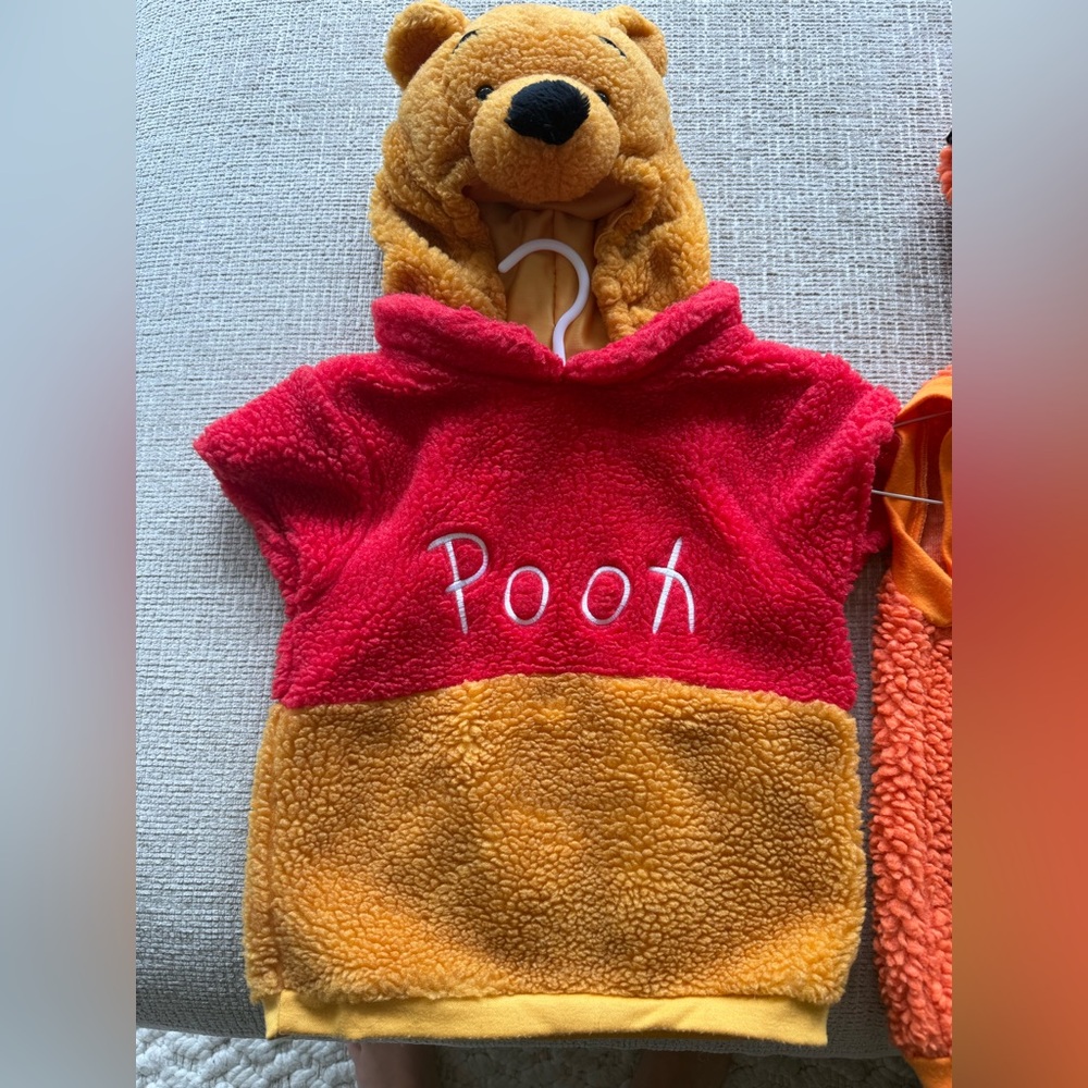 Disney Pooh Fleece Halloween Costume in Red and Yellow
